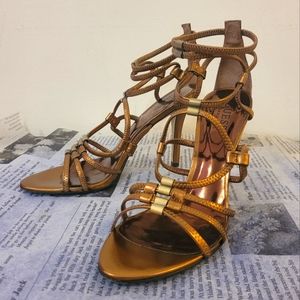 Guess gold sandals